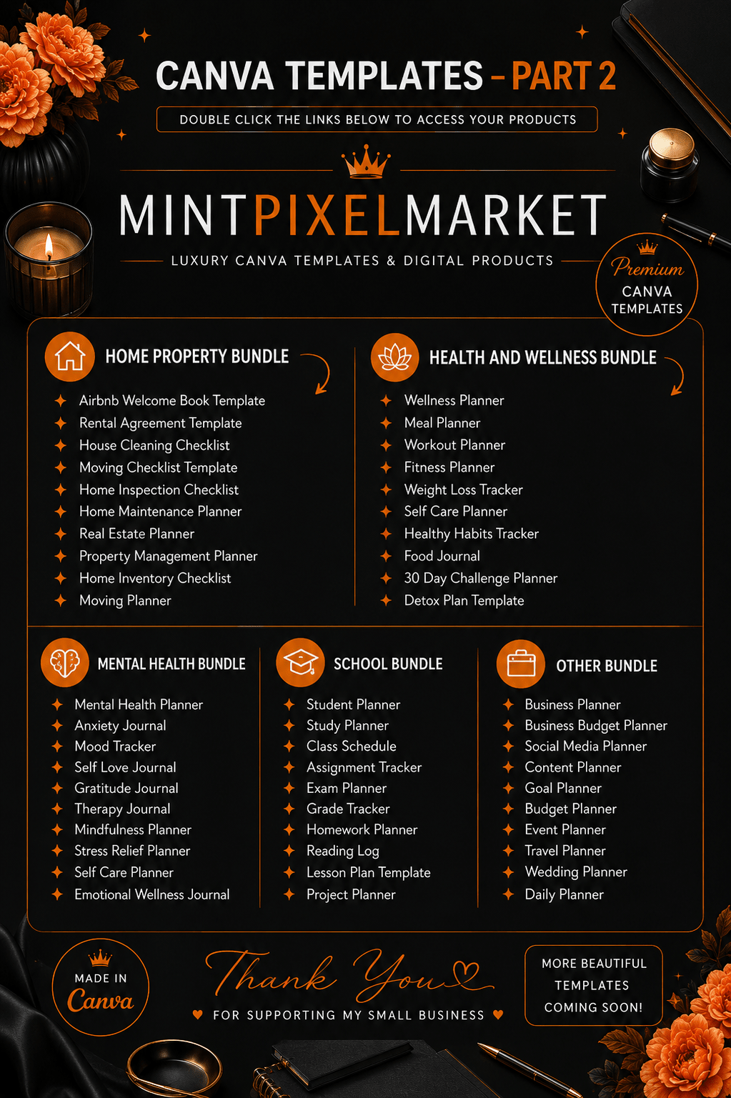 49,000+ Digital Planner Bundle 2026–2028 | Canva editable Templates | GoodNotes Notability, Digital Product Mrr plr - The Full Move