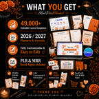 49,000+ Digital Planner Bundle 2026–2028 | Canva editable Templates | GoodNotes Notability, Digital Product Mrr plr - The Full Move