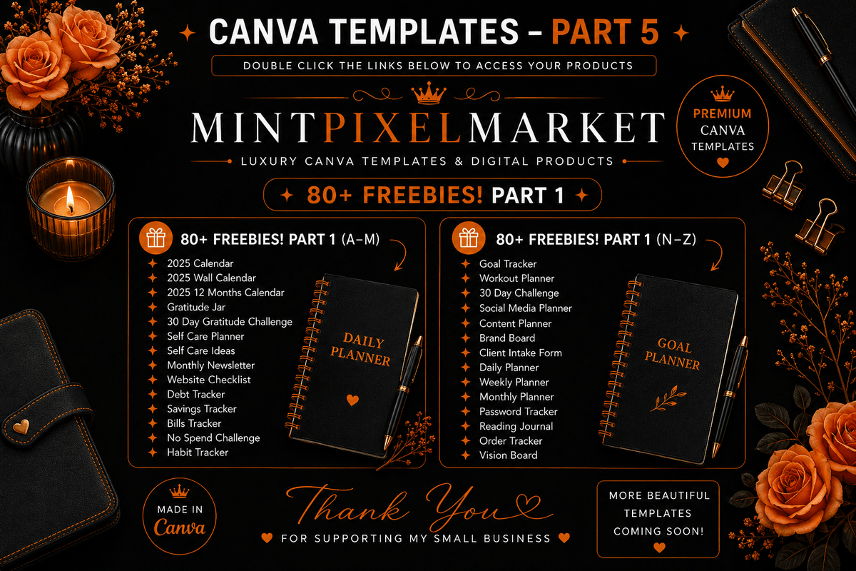 49,000+ Digital Planner Bundle 2026–2028 | Canva editable Templates | GoodNotes Notability, Digital Product Mrr plr - The Full Move