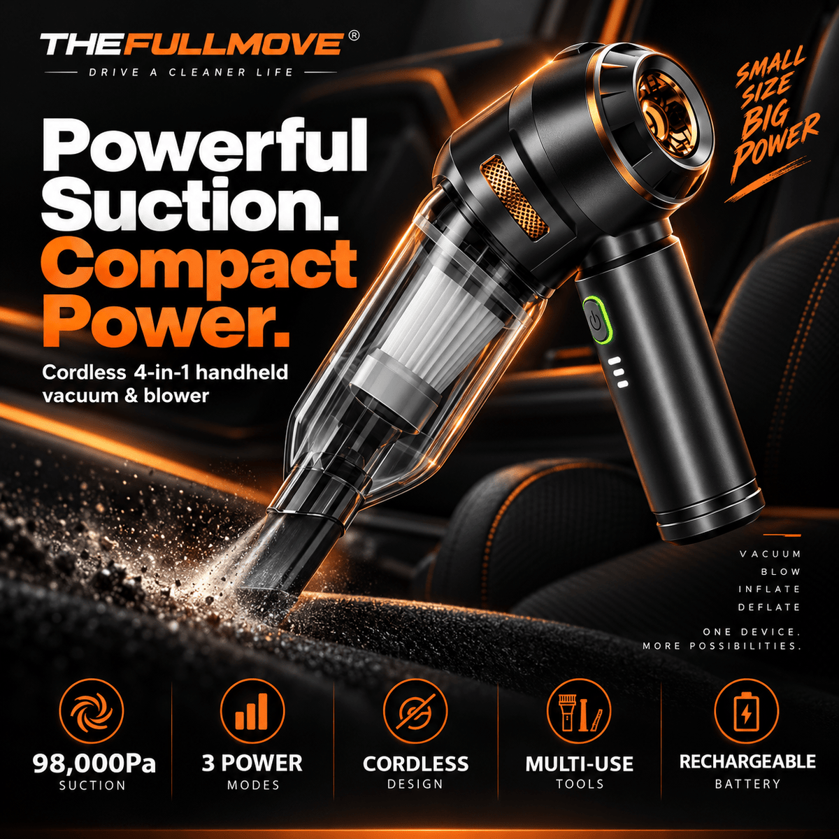 Car Vacuum Cleaner - The Full Move
