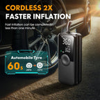 CARSUN Rechargeable Air Pump Tire Inflator Portable Compressor Digital Cordless Car Tyre Inflator For Motocycle Bicycle Balls - The Full Move