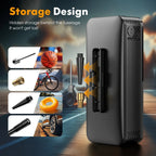 CARSUN Rechargeable Air Pump Tire Inflator Portable Compressor Digital Cordless Car Tyre Inflator For Motocycle Bicycle Balls - The Full Move