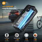 CARSUN Rechargeable Air Pump Tire Inflator Portable Compressor Digital Cordless Car Tyre Inflator For Motocycle Bicycle Balls - The Full Move