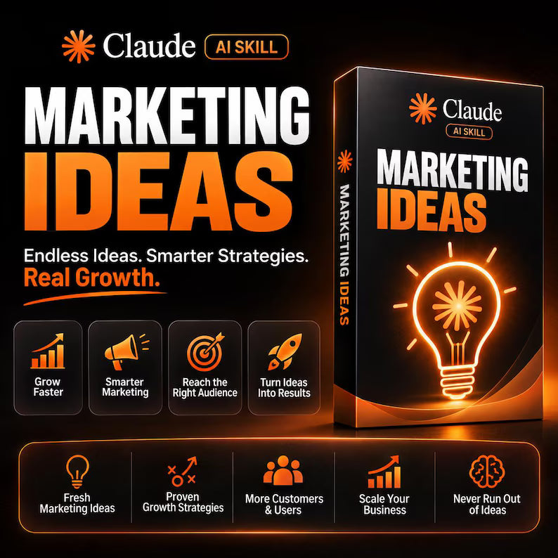 Claude AI Skill Marketing Ideas, Marketing Strategy, Growth Ideas, SaaS Marketing, Business Growth, Marketing Tactics, Startup Marketing